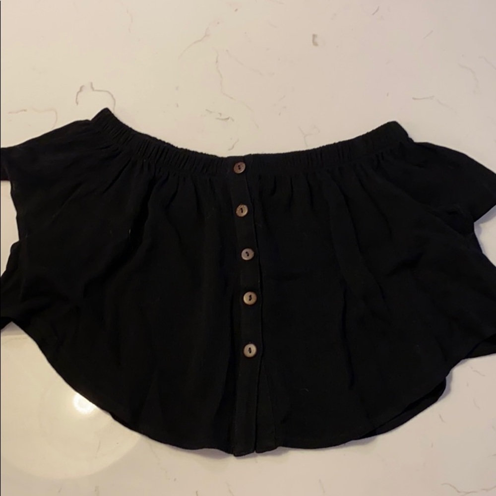 Off the shoulder crop top